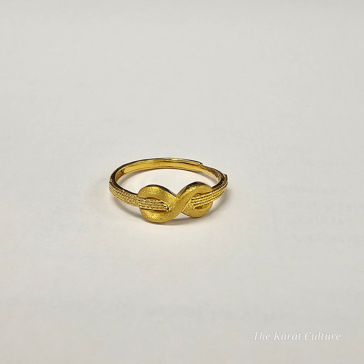24K Solid Gold Infinity Ring