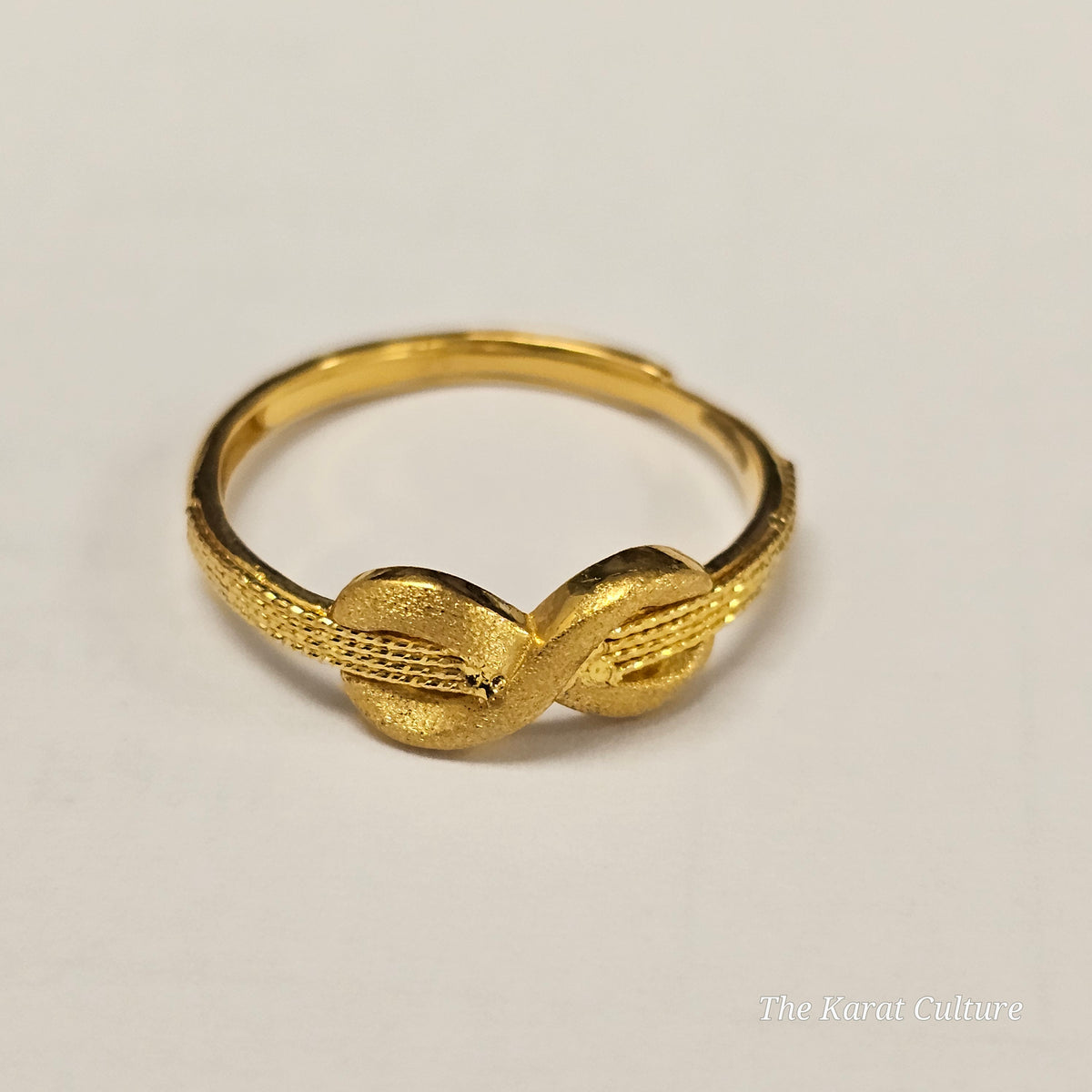 24K Solid Gold Infinity Ring