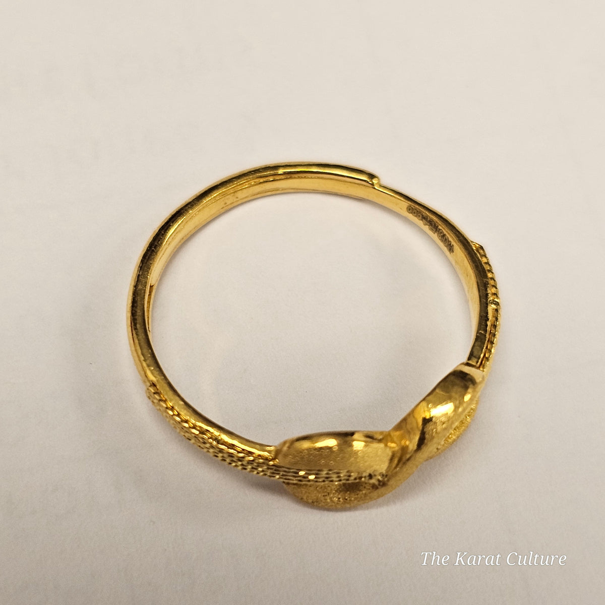 24K Solid Gold Infinity Ring