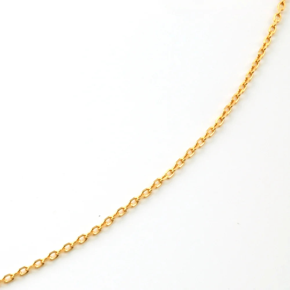 18K Anchor Azuki Adjustable Necklace