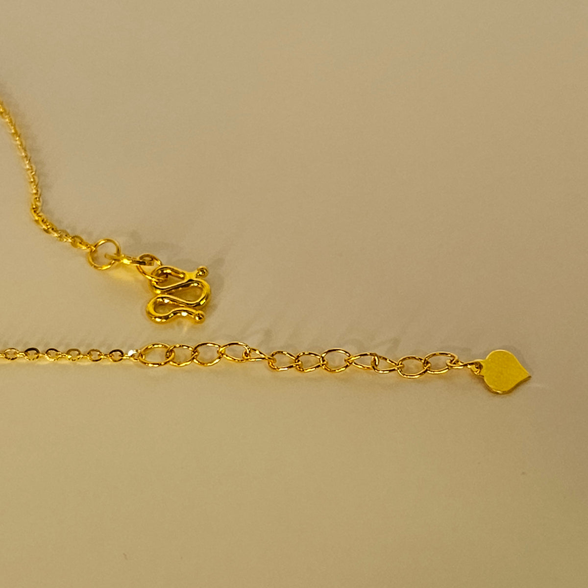 24K Solid Gold Flower Necklace