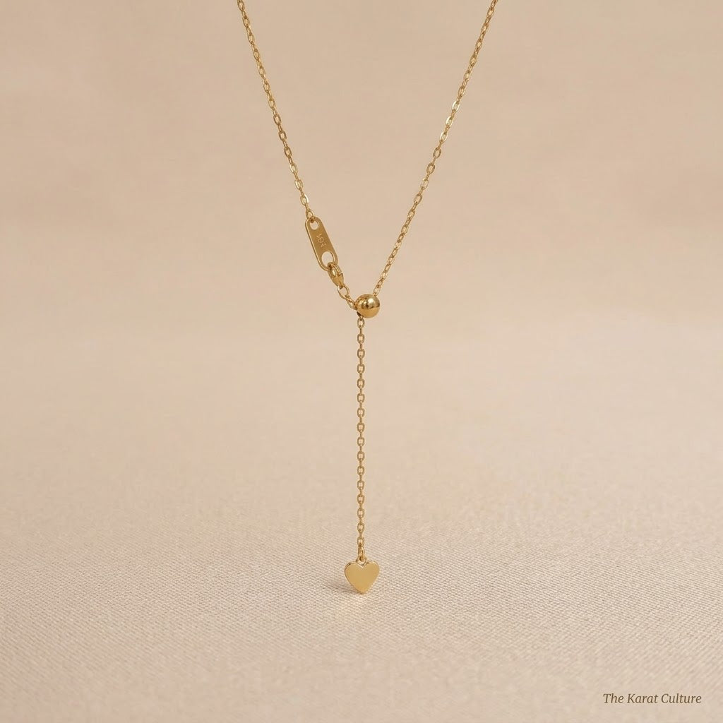 18K Anchor Azuki Adjustable Necklace