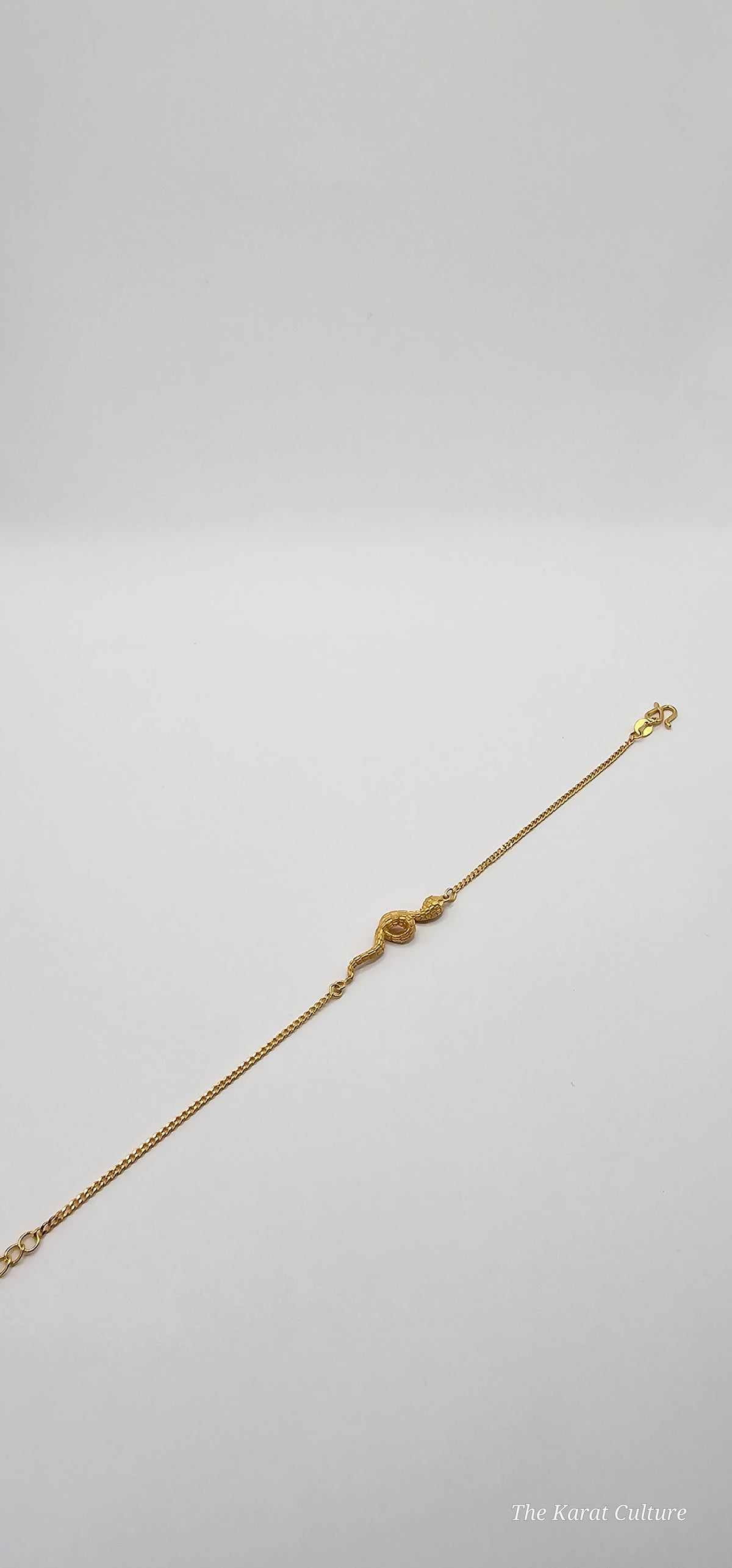 24K Solid Gold Snake Bracelet