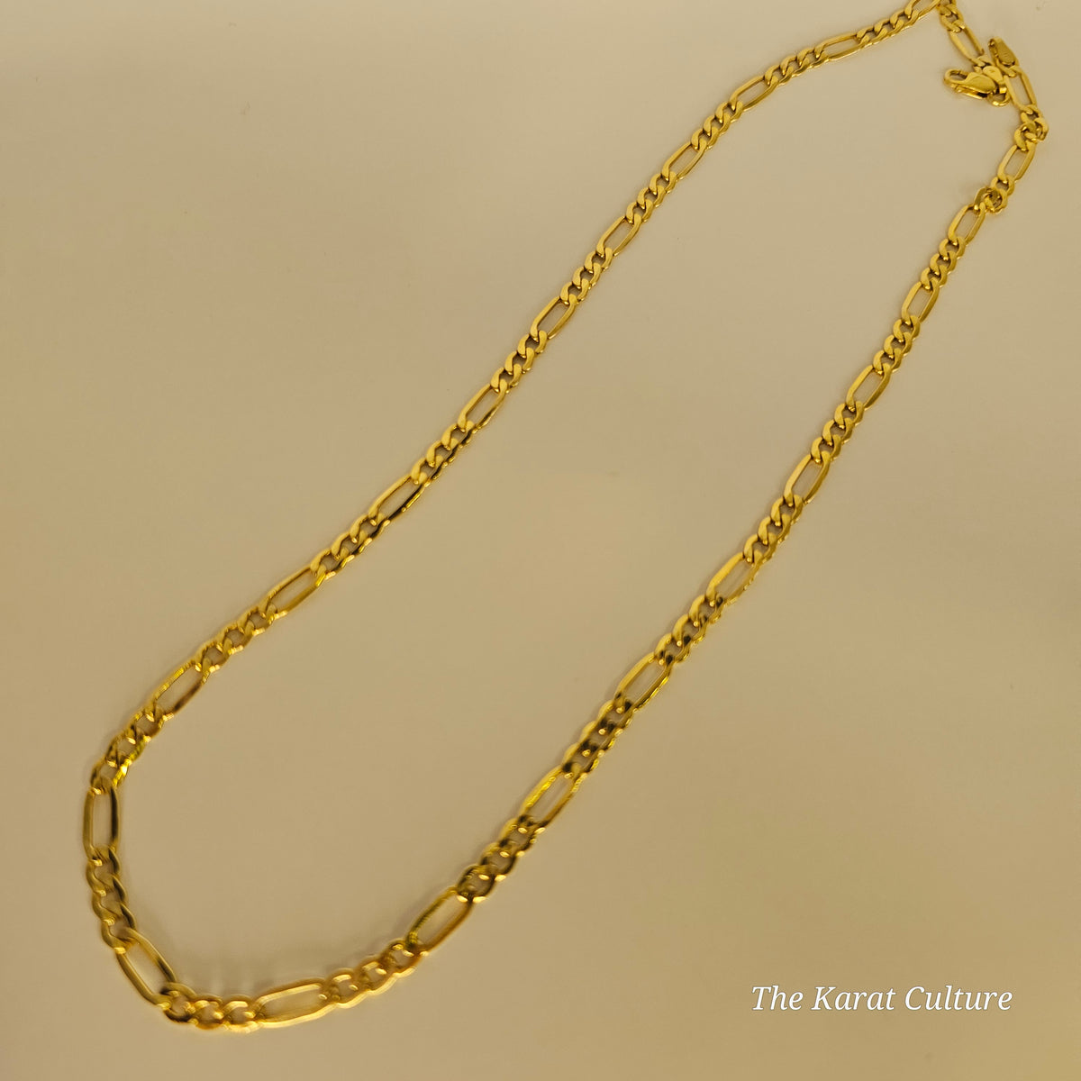 9K Solid Gold Figaro Chain