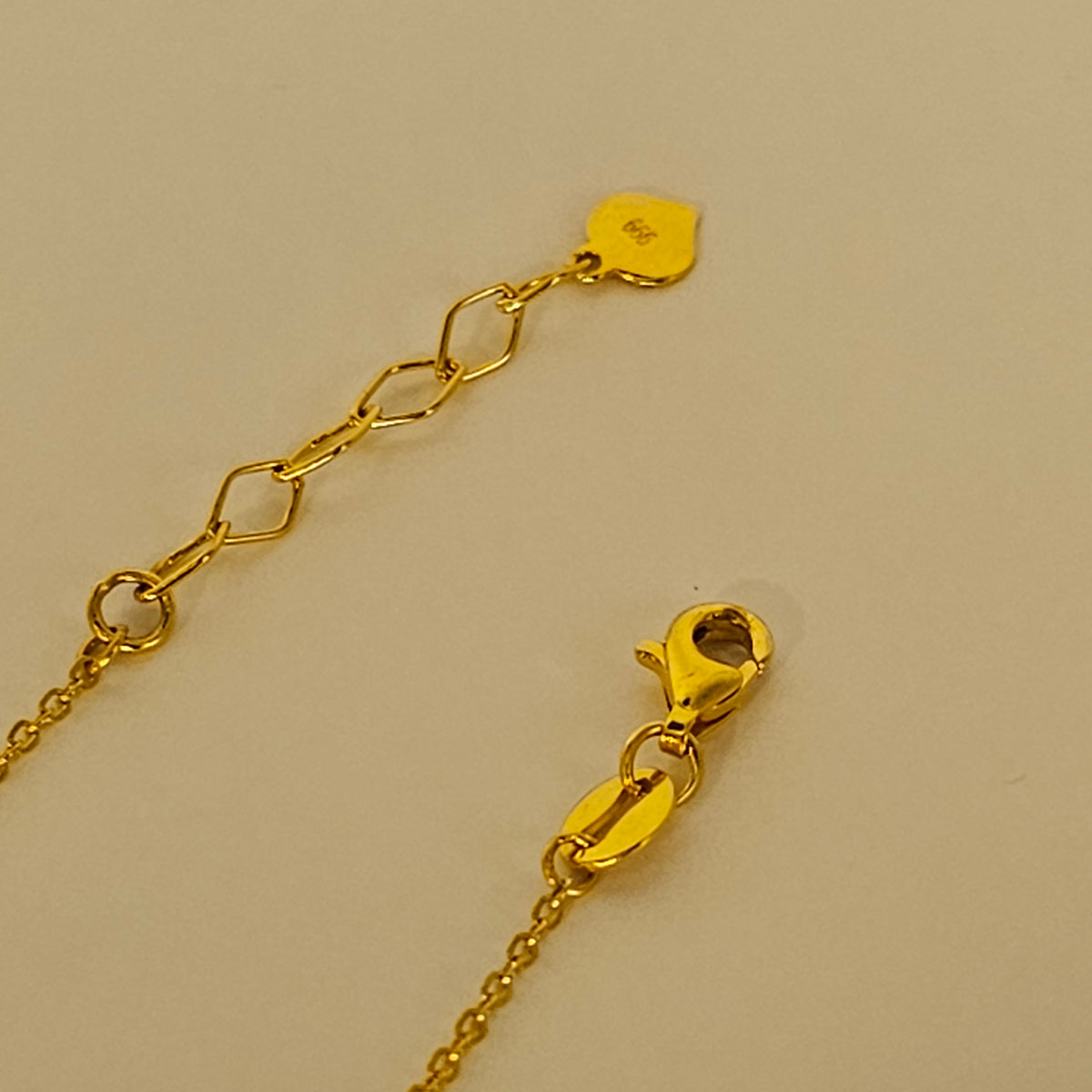 24K Solid Gold Love Is Only You Necklace
