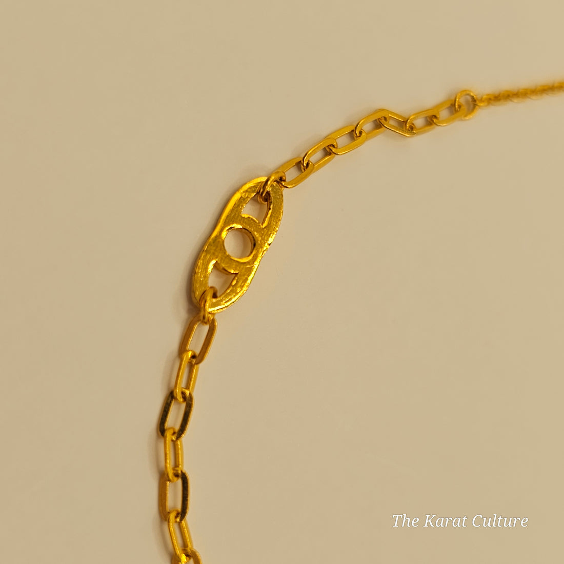 24K Solid Gold Evil Eye Necklace