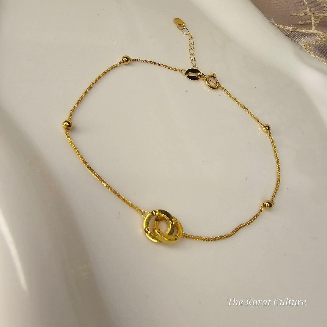 18K Solid Gold Link Bracelet